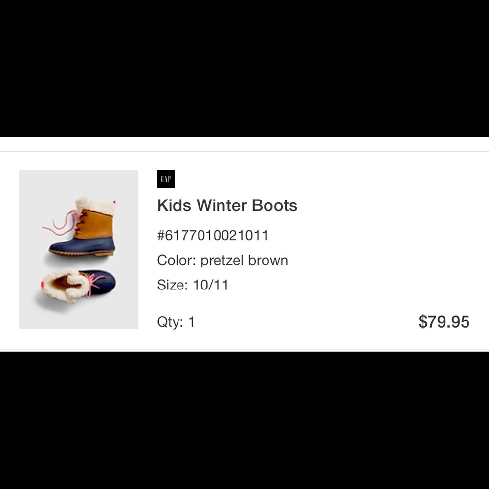 Toddler GAP Sherpa Duck Boots Excellent shape size 10/11